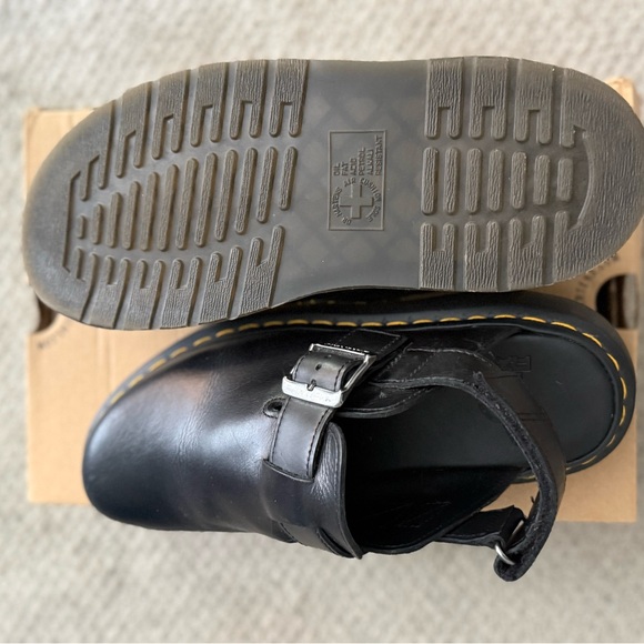 Dr. Martens Jorge II Black Leather Buckle Mule/Clog - Womens 10 Mens 9 - Picture 7 of 7